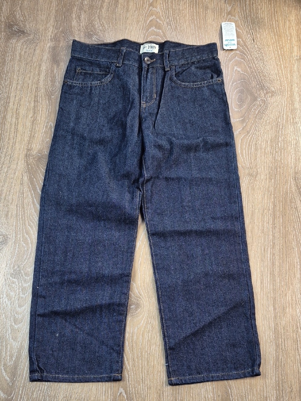 NEW Husky Boys 8 Straight Jeans Deep Indigo The Childrens Place BACK TO SCHOOL